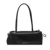 Textura retrô feminina novo estilo laço casual temperamento moderno primavera bolsa de mão baguette bolsa de ombro único sob o braço