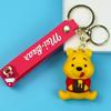 Llavero de Peluche de Winnie the Pooh Comida Linda de Dibujos Animados Llavero para Coche Colgante de Muñeca Popular Recuerdo de Pareja