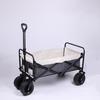 Carrinho de Camping Outdoor de 8 polegadas para Montar Barracas, Carrinho de Acampamento Dobrável de Tecido Oxford, Carrinho Grande para Carga Pesada