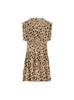 2025 comercio exterior al por mayor primavera nuevo moda chica popular estilo europeo y americano serie estampado animal cadera corto vestido