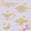 Novo produto estilo étnico Xiangyun bordado dourado pano adesivo desempenho roupas acessórios traje antigo traje nacional 4779 # flor quente