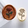 Novo produto série de reconhecimento de flores selo de pintura a fogo vegetal em relevo cabeça de selo de selo latão selo para diário flor de lírio flor de cerejeira