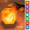 Lâmpada de pedra de sal do Himalaia USB recarregável colorida luz quente dimerização contínua luz noturna quarto cabeceira lâmpada de ambiente