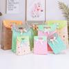 Sacola de Presente de Desenho Animado com Velcro, Bolsa de Mão, Sacola de Papel, Sacola de Lembrancinha de Bebê, Sacola de Presente, Presente Caixa de Doces