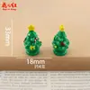 Nuevo Estilo Transfronterizo Serie Navideña 3D Casa de Muñecas DIY Pegamento de Crema Accesorios de Resina Charms Colgantes Adornos