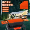 Tapete de Silicona para Barbacoa de Piedra Negra para Exterior Transfronterizo Tapete Protector para Horno Todo Incluido Tapete para Barbacoa al Aire Libre Tapete Limpiador para Horno Venta al por Mayor