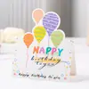 Tarjeta de Cumpleaños Tridimensional Nueva Transfronteriza Feliz Cumpleaños Infantil Bendición en Inglés Tarjeta Pequeña Decoración de Fiesta