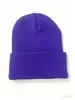Gorro de Punto Acrílico Liso Bordado con Logo para Comercio Transfronterizo, Engrosado para Otoño e Invierno, Resistente al Frío y Cálido, Color Sólido, Unisex