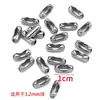 50 piezas de hebilla de cintura de cuentas de acero inoxidable, hebilla de cintura de cerdo, hebilla de cadena de cuentas, hebilla de collar, pulsera, hebilla de conexión, accesorios de joyería DIY
