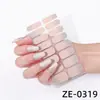 Zhengxiang Película de Esmalte de Uñas Color Sólido Degradado Rosa Cebolla de 16 Dedos Pegatinas para Uñas Pegatinas para Uñas de Venta Caliente Transfronterizas Temu Juego Completo