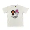 Camiseta de Manga Corta Holgada con Estampado de Dibujos Animados Pe X Hello Kitty Nuevo Milo para Hombres y Mujeres Parejas