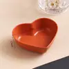 Plato para Condimentos de Paja de Trigo Plato Pequeño Creativo en Forma de Corazón Plato para Salsas Plato Doméstico para Salsa de Soja Plato para Condimentos Plato para Snacks