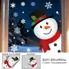 Pegatinas Estáticas Navideñas al por Mayor Lindos Muñecos de Nieve Copos de Nieve Pegatinas para Vidrio de Ventana Decoración Festiva Pegatinas Estáticas para Pared