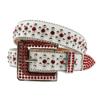 Cinto quadrado com fivela de rebite e strass com pino decorativo de diamante, cinto largo com incrustação de strass, combinação da moda para jeans