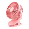 Mini Ventilador de Clipe 360° Rotativo Silencioso Recarregável Portátil Formato de Animal Fofo Ventilador de Clipe para Quarto Escritório Dormitório Carrinho de Bebê Branco Rosa Preto