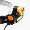 Linterna frontal recargable por USB al por mayor, nueva, doble fuente de luz, enfoque ajustable, XPE, luz para montar al aire libre, linterna para casco COB