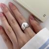 Anillo Sencillo con Forma de Corazón para Mujer, Moderno y Único, Diseño Nuevo Creativo y Versátil, Anillo Abierto de Corazón Color Durazno, Anillo para Dedo Índice de Nicho
