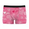 Ropa interior masculina para San Valentín, comercio exterior transfronterizo, Amazon, impresión 3D, sexy, cómoda, delgada, elástica, bóxer