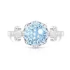 Anillo de Corona Cortada con Fuegos Artificiales de Piedras Preciosas de Colores Más Vendido en Tiktok para Mujeres, Diamante de Alto Carbono Chapado en Oro, Anillo Versátil de Moda, Dropshipping para Transmisiones en Vivo