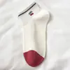 Nuevos Calcetines Cortos de Algodón Suave Transpirables Cherry Kitten para Mujer Primavera/Verano, Calcetines Tobilleros con Bordado de Perro