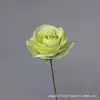 Flor Artificial Rosa Redonda de Cabeça Única Rosa de Seda Adereços para Cenário de Casamento Decoração de Vitrine de Shopping Entrega Direta da Fábrica