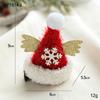 Navidad Tocado Lazo Horquilla Sombrero Clip Rojo Malla Astas Adulto Niños Pequeño Regalo Horquilla Accesorios para el Cabello