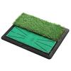 Tapete de golfe de veludo com borda inclinada para prática de swing interno, tapete pequeno para treinamento com haste de corte, antiderrapante 4
