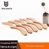 Placa Gua Sha para Massagem Transfronteiriça Amazon Aliexpress Ferramenta Gua Sha em Forma de Faca Placa de Madeira para Massagem com Ventosaterapia para Meridianos da Cintura e Costas