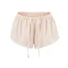 Estilo de Rua Americano Tendência Cintura Baixa Amarração na Cintura Shorts Casuais Versátil Cobre o Corpo Ultra-Curto Revestido Secagem Rápida Ultra-Fino Esportivo Hot Pants