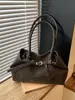 Bolso de Hombro tipo Tote Minimalista de Moda Estilo Coreano para Mujer 2025 Primavera Nuevo Retro Esmerilado Gran Capacidad Bolso de Hombro Tendencia