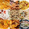 Fideos de taro, verduras estofadas, platillos fríos, selección completa de productos secos, fideos anchos, ingredientes para hot pot, riel de plástico comercial, especialidad de Henan