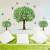 AY894 Venta Caliente Decoración Creativa de Planta de Árbol Verde Embellecer Calcomanías de Pared para Dormitorio Sala de Estar Calcomanías de Pared de PVC Removibles Venta al por Mayor