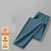 Calça térmica autocalorífica masculina para comércio exterior, roupa íntima quente de inverno, à prova de frio, forrada com fleece, calça casual espessa para homens