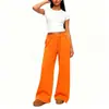 Calça Esportiva Casual de Perna Reta com Forro de Fleece Outono/Inverno 2026, Calça de Perna Larga para Homens, Cor Sólida, Estilo Europeu e Americano