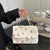 2026 Verão Nova Estilosa e Única Grande Capacidade Estampada Tendência Moda Patchwork Artística Elegante Bolsa de Ombro Único Sob o Braço