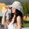 Chapéu de Pescador de Organza Respirável para Primavera e Verão Florido Estilo Coreano Novo Chapéu de Pescador com Proteção Solar Versátil e na Moda para Mulheres