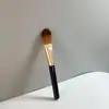 Pincel para Máscara Facial e Maquiagem Shanghai Huoyan de Cabeça Plana com Cerdas Macias de Nylon Não Absorve Produto e Pincel para Base em Formato de Língua Sem Marcas