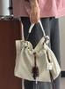 Bolsa Tote Banato Estilo Wenqi para Mulheres 2025 Nova Bolsa de Mão Plissada de Grande Capacidade Bolsa de Ombro Único Transversal de Alta Qualidade