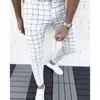 Pantalones Casuales de Lápiz a Cuadros para Hombre, Invierno Nuevo, Amazon