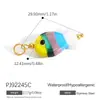 Accesorios de Joyería de Acero Inoxidable Transfronterizos Tema de Pez con Gota de Aceite de Colores Colgante Bohemio DIY Móvil de Escama de Pez