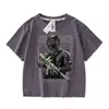Roupa sem marca Camiseta de Manga Curta Força Delta Modelo Novo 2026 para Crianças Meninos Algodão Puro Top Força Delta