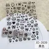 Pegatinas de Uñas de Dibujos Animados Estilo Chica Popular Dulce Fresco Lindo Gatito Blanco Negro Estilo Graffiti Cachorro Rizado Calcomanía para Uñas