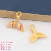 Acessórios para joias DIY Vietnã ouro arco-íris concha rabo de peixe colorida pingente pulseira brincos pingente Acessórios Atacado