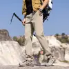 Pantalones rectos elásticos ligeros de verano para hombre, pantalones casuales para exteriores, pantalones versátiles de corte slim para negocios y deporte