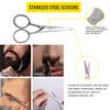 Suministro al contado transfronterizo Set de cuidado para recortar la barba Recortadora de barba Cepillo para barba Bolsa de lino Kit para barba