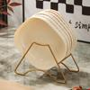 Prato de osso de diamante estilo creme plástico prato de frutas japonês prato de jantar com aparência elegante mesa de jantar doméstica prato de osso quadrado