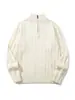 Suéter de Punto de Manga Larga YWFG para Hombre Estilo Coreano Cremallera Cuello Alto 2026 Otoño/Invierno Holgado Versátil para Pareja