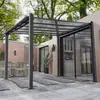 Tenda Pavilhão Toldo Externo Abrigo de Chuva para Pátio Villa Carport de Jardim Treliça de Uva Doméstica Carport de Liga de Alumínio