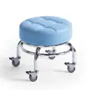 Taburete pequeño con ruedas, taburete bajo, taburete de rodaje silencioso, taburete para caminar para niños, taburete de manicura, taburete de pedicura, taburete para cambiarse de zapatos, herramienta para el cuidado infantil