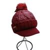 Chapéu Feminino Outono e Inverno Feminino Vestuário de Lã de Malha Boné Feminino Boné Pulôver Boné de Inverno All-match Boné de Algodão Boné de Meia-Idade e Idosos